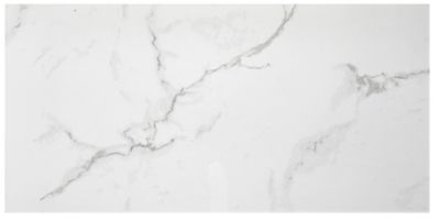 Calacutta Bianco Gloss Porcelain Wall and Floor Tile - 12 x 24 in.