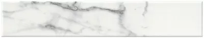 Tinos White Straight Porcelain Wall and Floor Tile - 3 x 17 in
