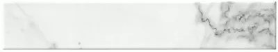 TRINIDAD×TIGA GOMECHU3 Tinos White Straight Porcelain Wall and Floor Tile - 3 x 17 in