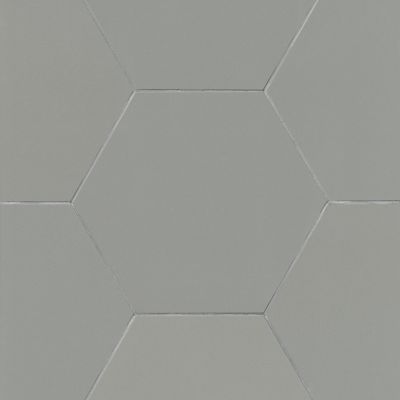 Metropolis Dark Grey Polished Hex Porcelain Wall and Floor Tile - 12 x 12 in.