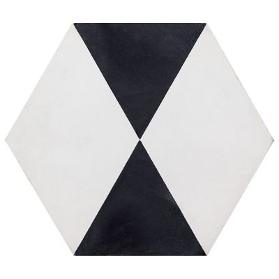 Rogue Hex Encaustic Wall and Floor Tile - 8 x 8 in.