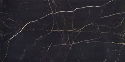 Marmi Classico Nero Venato Ret Pol Porcelain Floor Tile - 24 x 47 in.