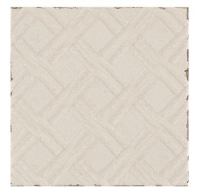 Annie Selke Lattice Cream Ceramic Wall Tile - 6 x 6 in.