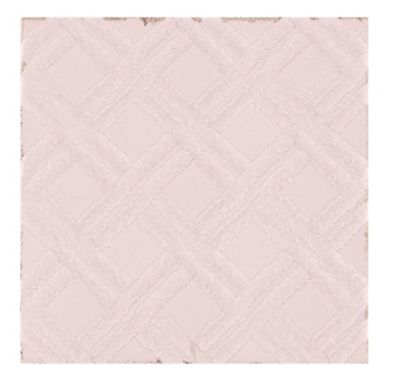 Annie Selke Lattice Soft Pink Ceramic Wall Tile - 6 x 6 in.