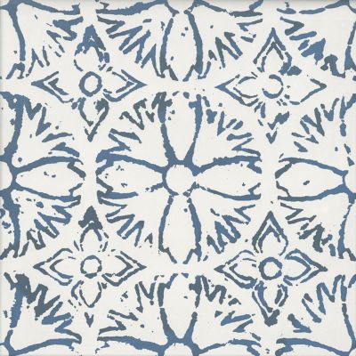 Annie Selke Aylin Blue Porcelain Floor and Wall Tile - 20 x 20 in.