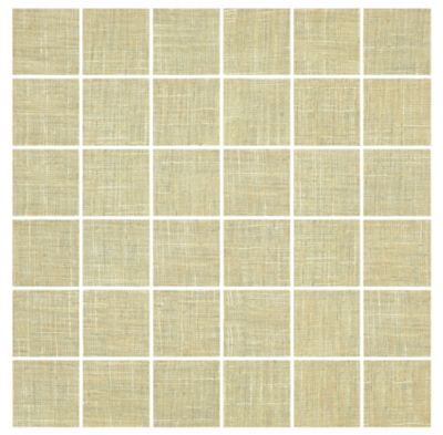 Annie Selke Crosshatch Sage Green Porcelain Mosaic Wall and Floor Tile - 2 x 2 in.
