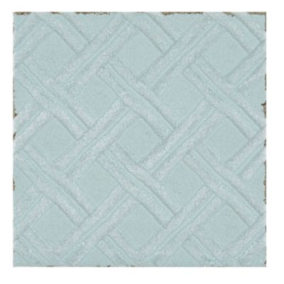 Annie Selke Lattice Sky Dark Ceramic Wall Tile - 6 x 6 in.