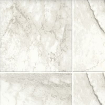 Umbria White Satin Porcelain Wall and Floor Tile 13 x 13 in