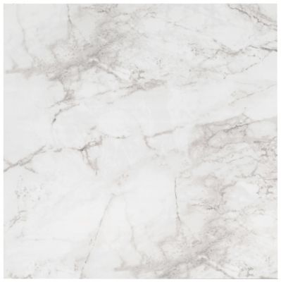 Umbria White Polished Porcelain Wall and Floor Tile - 32 x 32 in.