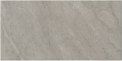 Elegant Grey Ceramic Wall and Floor Tile - 12 x 24 in.