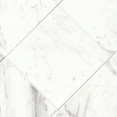 Volakas Honed Marble Wall and Floor Tile - 12 x 12 in.