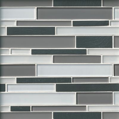 Woodlawn Athens Stone and Glass Mosaic Wall and Floor Tile