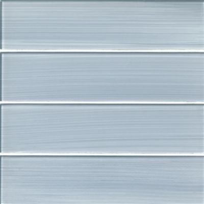Winter Morning Glass Mosaic Wall Tile - 3 x 12 in