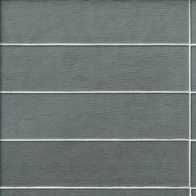 River Glass Silver Mosaic Wall Tile - 3 x 12 in