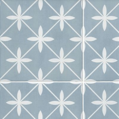 Laura Ashley Wicker Sea Spray Matte Porcelain Wall and Floor Tile - 13 x 13 in.