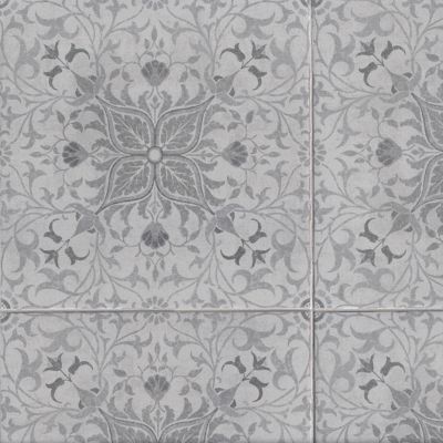 Morris & Co. Pure Net Black Ink Porcelain Wall and Floor Tile - 13 x 13 in.