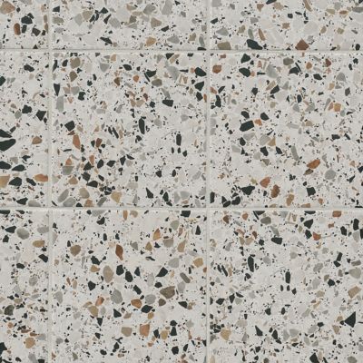 Terrazzo Bianco Macro Porcelain Wall and Floor Tile - 8 x 8 in.