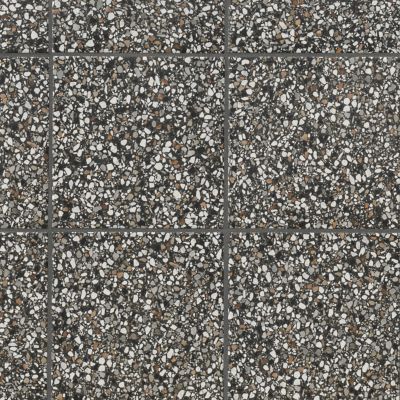 Terrazzo Nero Micro Porcelain Wall and Floor Tile - 8 x 8 in.