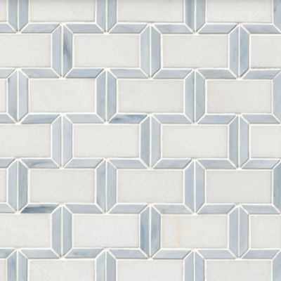 Athena Stone with Glass Mosaic Wall Tile