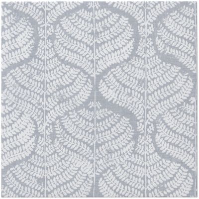 Annie Selke Flora Vapor Blue Porcelain Wall and Floor Tile - 18 x 18 in.