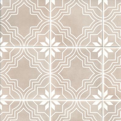 Bolshoi Taupe Porcelain Wall and Floor Tile - 8 x 8 in.