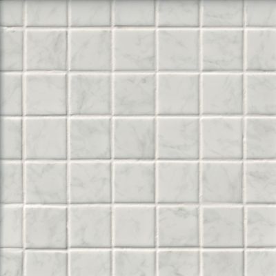 Carrara Gris Porcelain Mosaic Wall and Floor Tile - 2 in.