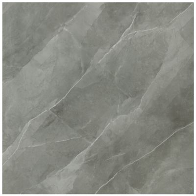 Armoni Light Grey Polished Porcelain Wall and Floor Tile - 48 x 48 in.