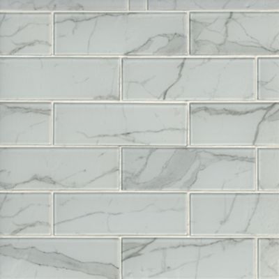 Harbor Hill Glass Mosaic Wall Tile