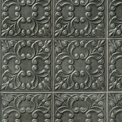 Tin Tile Iron Porcelain Wall Tile - 17 x 17 in.