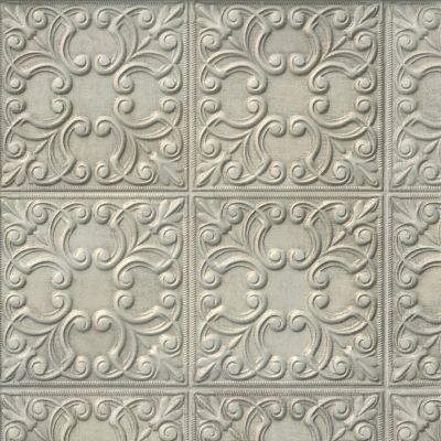Tin Tile Zinc Porcelain Wall Tile - 17 x 17 in.