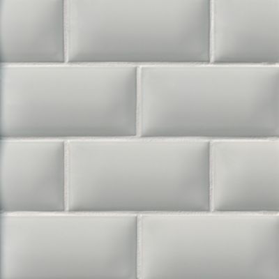 Pillow Grey Ceramic Wall Tile - 3 x 6 in.