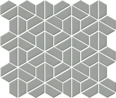 Tory Light Grey Porcelain Mosaic Wall and Floor Tile - The Tile Shop