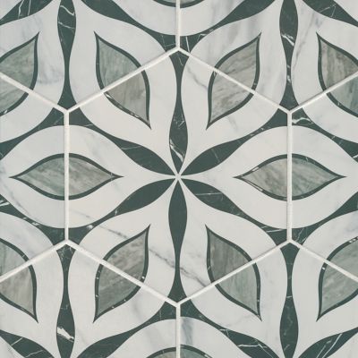 Elaizig Hex Porcelain Wall and Floor Tile - 11 x 13 in..