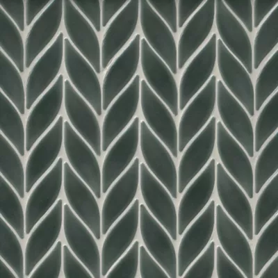 Petal Grey Porcelain Mosaic Wall and Floor Tile - The Tile Shop