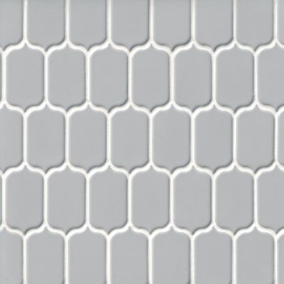 Lantern Light Grey Porcelain Mosaic Wall and Floor Tile