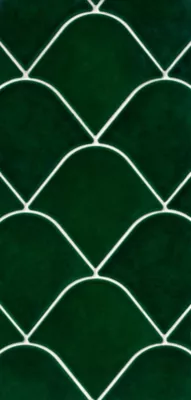 Monte Emerald Glossy Porcelain Mosaic Wall Tile - 8 x 9 in. - The