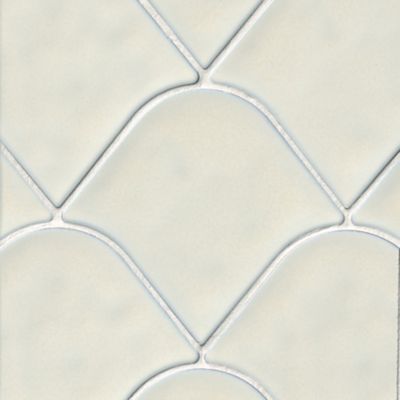 Monte White Glossy Porcelain Wall Tile - 8 x 9 in.