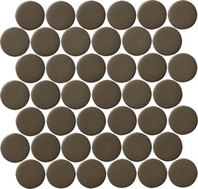 Bronze Lira Glass Mosaic Wall and Floor Tile - 2 in.