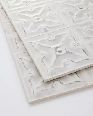 T✨ Track Art Silver Porcelain Wall Tile - 12 x 24 in. - The