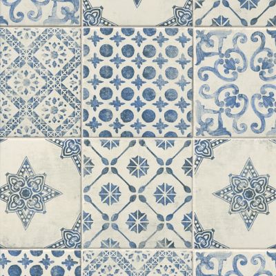 Portugalia Patchwork Ceramic Wall and Floor Tile - 8 x 8 in.