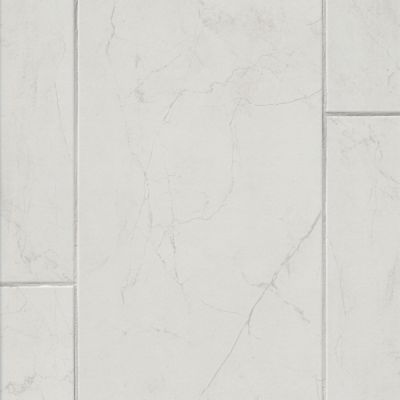 Keystone White Porcelain Wall and Floor Tile - 12 x 24 in.