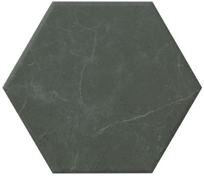 Keystone Hex Nero Porcelain Wall and Floor Tile - 8 x 9 in.