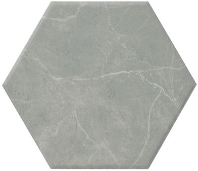 Keystone Hex Grey Porcelain Wall and Floor Tile - 8 x 9 in.