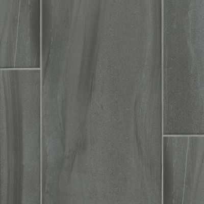 Linear Stone Black Porcelain Wall and Floor Tile - 12 x 24 in.