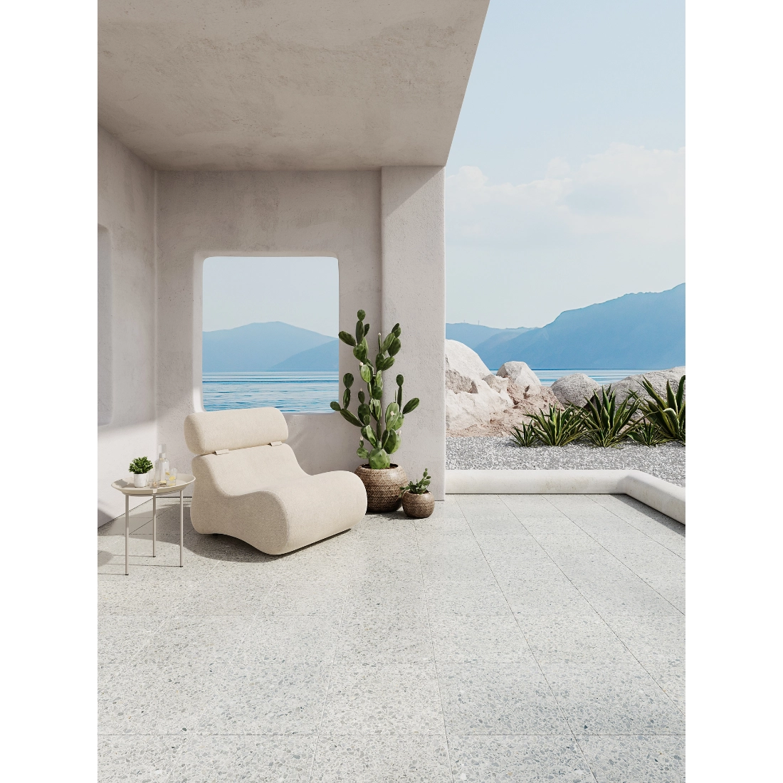 Payande Terrazzo Wall and Floor Tile - 16 x 16 in. - The Payande Terrazzo Wall and Floor Tile - 16 x 16 in. - The