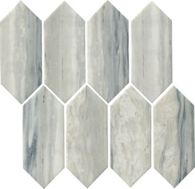 Oceanside Picket Glass Mosaic Wall Tile