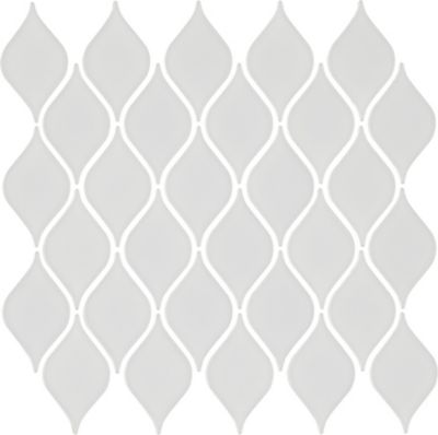 Unwind White Gloss Porcelain Mosaic Wall and Floor Tile