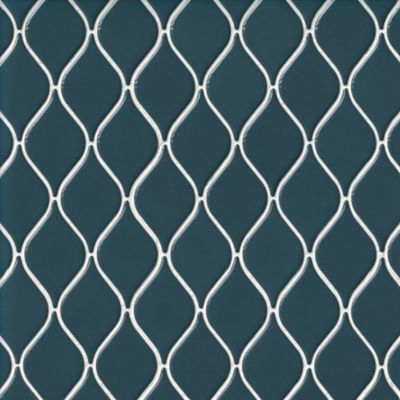 Unwind Peacock Porcelain Mosaic Wall and Floor Tile - The Unwind Peacock Porcelain Mosaic Wall and Floor Tile - The