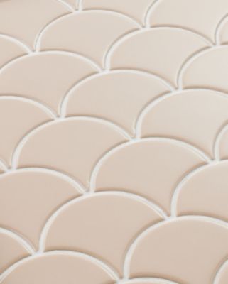 Tortona Blush Gloss Porcelain Mosaic Wall and Floor Tile - The