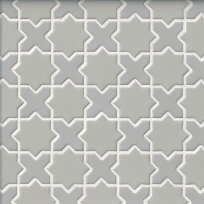 Tangier Whisper Porcelain Mosaic Wall and Floor Tile